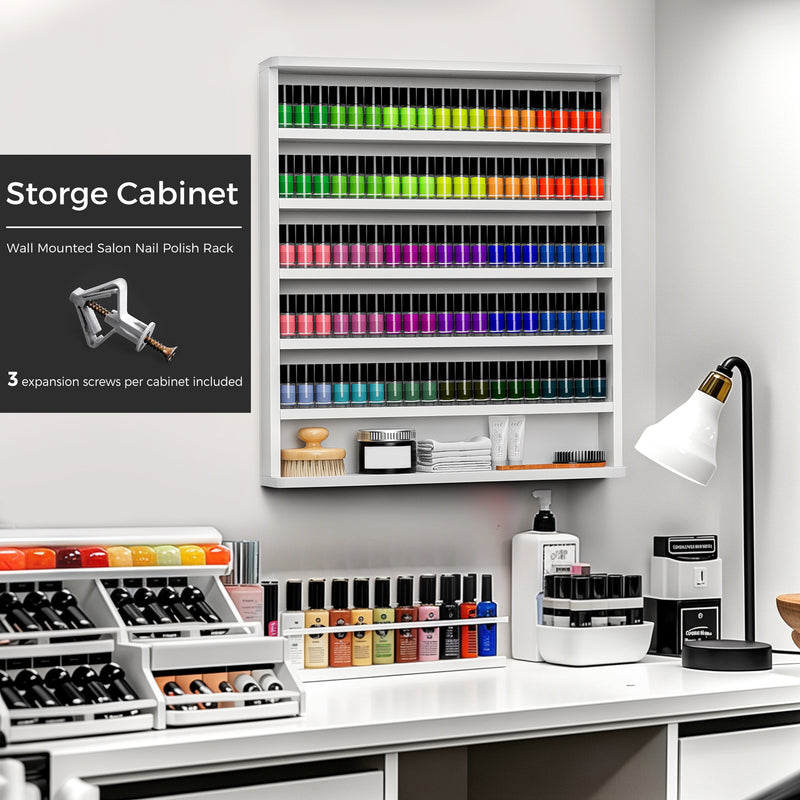 Advwin Nail Polish Rack Wall Mounted