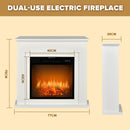 Advwin Electric Fireplace Heater with Mantel White (Pre-Order)
