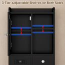 Advwin 125cm Tall Bedside Table with Charging Station