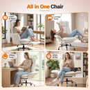 Advwin Office Armchair with Adjustable Arms & Footrest