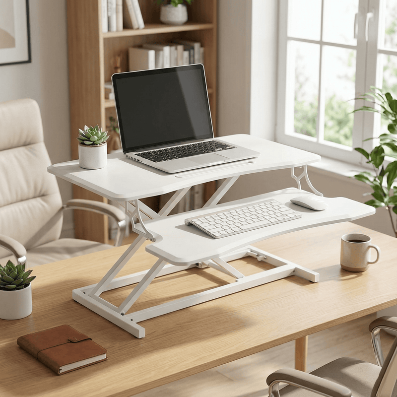 Advwin Height Adjustable Desk Riser w/ Keyboard