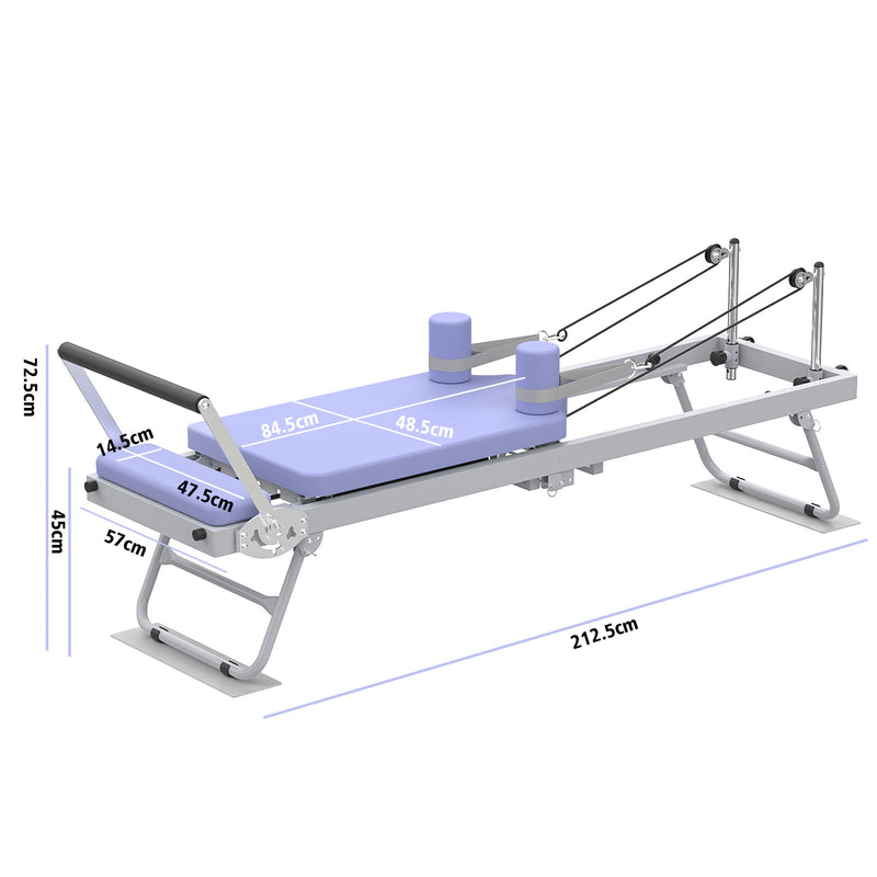 Advwin Foldable Pilates Reformer Machine with Wheels