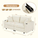 Advwin Corduroy Modular Sofa with Storage 182cm (Pre-Order)