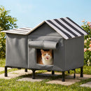 Advwin Weatherproof Outdoor Elevated Cat House