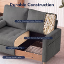 Advwin 2 Seater Corduroy Loveseat Sofa with Tufted Cushion