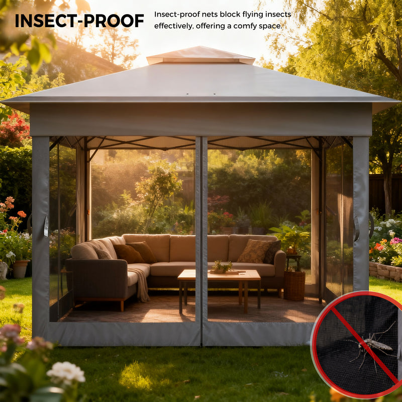 Advwin Pop-up Folding 3.3 * 3.3m Gazebo Marquee