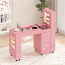 Advwin Manicure Table w/ Dust Collector LED Light