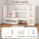 Advwin Adjustable Desktop Bookshelf Organizer