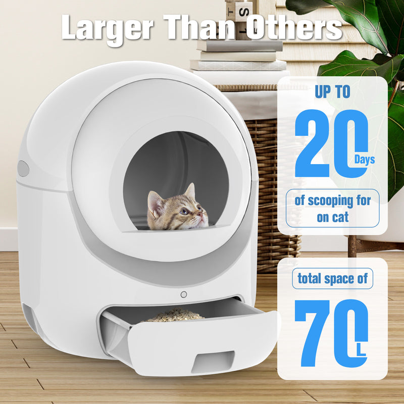 Advwin Self Cleaning Smart Cat Litter Box & Ped Bed