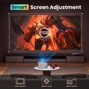 Advwin 1080P Smart Projector WiFi6 & BT5.0 150" Screen