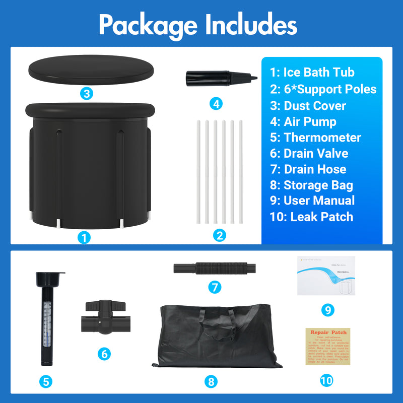 Advwin 376L Ice Bath Tub Portable Cold Plunge Tub (Pre-Order)