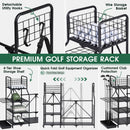 Advwin Foldable Golf Bag Storage Rack for 2 Bags