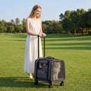 Advwin Aluminum Pet Carrier with Detachable Wheels