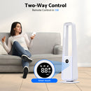 Advwin Quiet Bladeless Tower Fan with 4-Color Lights