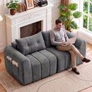 Advwin 2 Seater Modular Sofa w/ Chenille Fabric 170cm