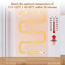 Advwin Heated Towel Rail Rack Wall Mounted Ladder Rack