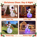 Advwin 1.9m Inflatable Snowman with Colourful Lights