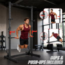 Advwin Adjustable Squat Rack with Pull Up Bar