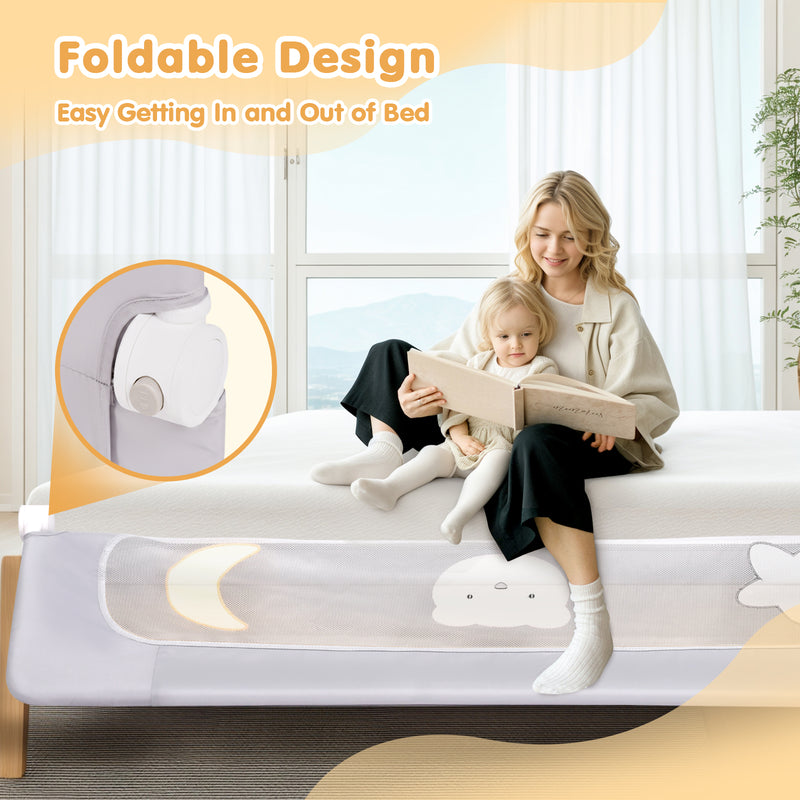 Advwin Adjustable Folding Baby Bed Rail 200cm