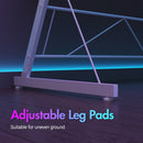 Advwin L Shaped Gaming Desk with LED Lights