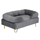 Advwin Elevated Dog Sofa Bed with Soft Velvet Cushion