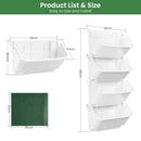 Advwin Wall Mounted Vertical Planter 4 Pots