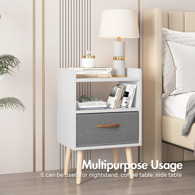 Advwin Bedside Table Fabric Drawer Side Tables(Pre_Order)