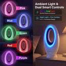 Advwin Bladeless Tower Fan Powerful Desk Fan with 4 Speeds