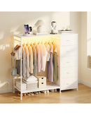 Advwin Dresser w/ Hanging Rack & Clothes Rail