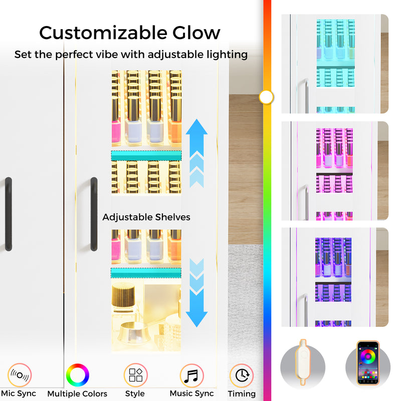 Advwin Manicure Table w/Glass Top Drawer Dust Collector