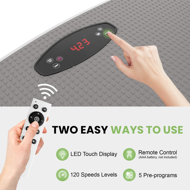 Advwin Vibration Plate Exercise Machine with Light