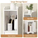 Advwin Slim Bathroom Storage Cabinet with Drawer