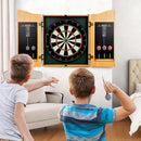 Advwin 18" Dartboard Cabinet Set with 6 Darts