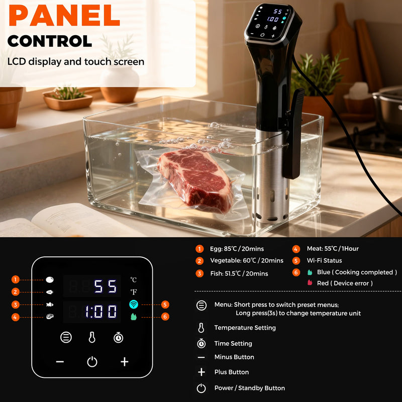 Advwin Sous Vide Cooker with APP Remote Control