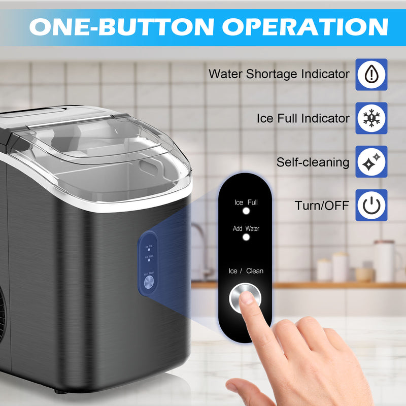 Advwin Nugget Ice Maker Countertop Portable Ice Machine