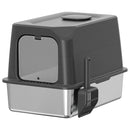 Advwin XL Stainless Steel Cat Litter Box with Lid