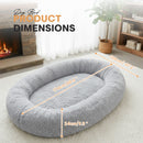Advwin Human Dog Bed 174x120x24 cm with Storage Pocket
