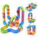 Advwin 121PCS Kids DIY Electric Track Car Building STEM Toy