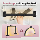 Advwin Foldable Nail Tech Lamp for Desk Black