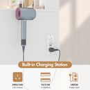 Advwin LED Dressing Table w/ Glass Top & Charging Station