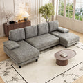 Advwin Sectiona Sofa 4-Seater U Shape Couch