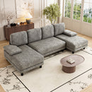 Advwin Sectiona Sofa 4-Seater U Shape Couch