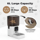 Advwin 6L Automatic Pet Feeder WiFi APP & HD Camera