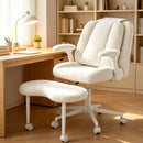 Advwin Teddy Cross Legged Office Chair w/ Footrest & Wheels