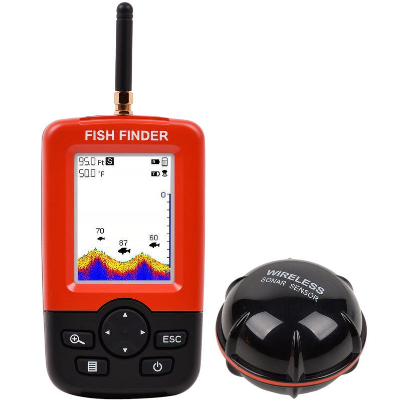 Advwin Portable Sonar Fish Finder Rechargeable Castable
