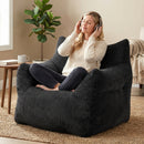 Advwin 83*90cm Corduroy Bean Bag Chair with Backrest