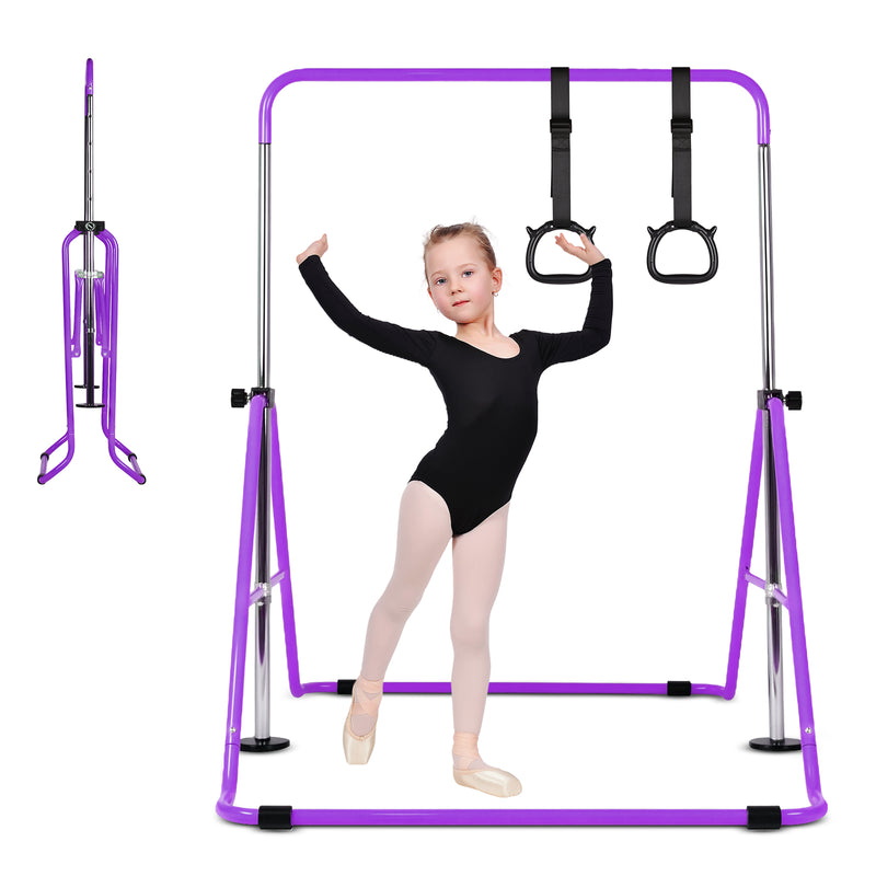 Advwin Kids Foldable Gymnastics Horizontal Bars