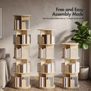 Advwin 5 Tier Rotating Bookshelf 360° Spinning Bookcase