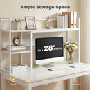 Advwin 3-Tier Desktop Organizer Shelf with 5 Hooks
