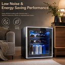 Advwin 46L Digital Mini Beverage Cooler w/ Interior Light